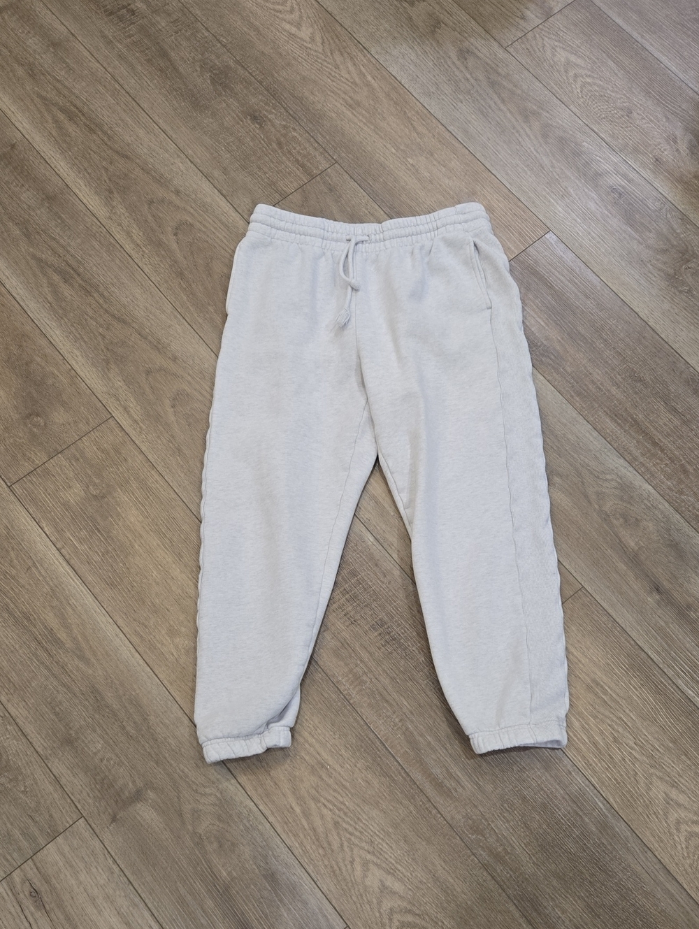 TNA Cozy Boyfriend Jogger In Heather Grey Size M
